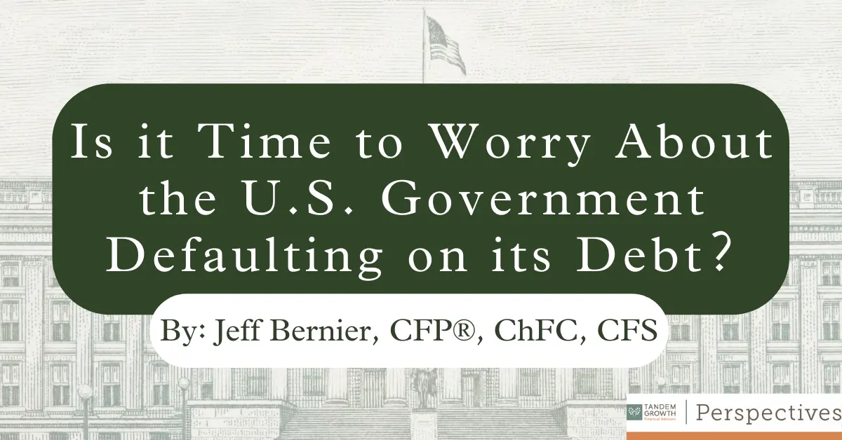 Is It Time To Worry About The U.S. Government Defaulting On Its Debt?